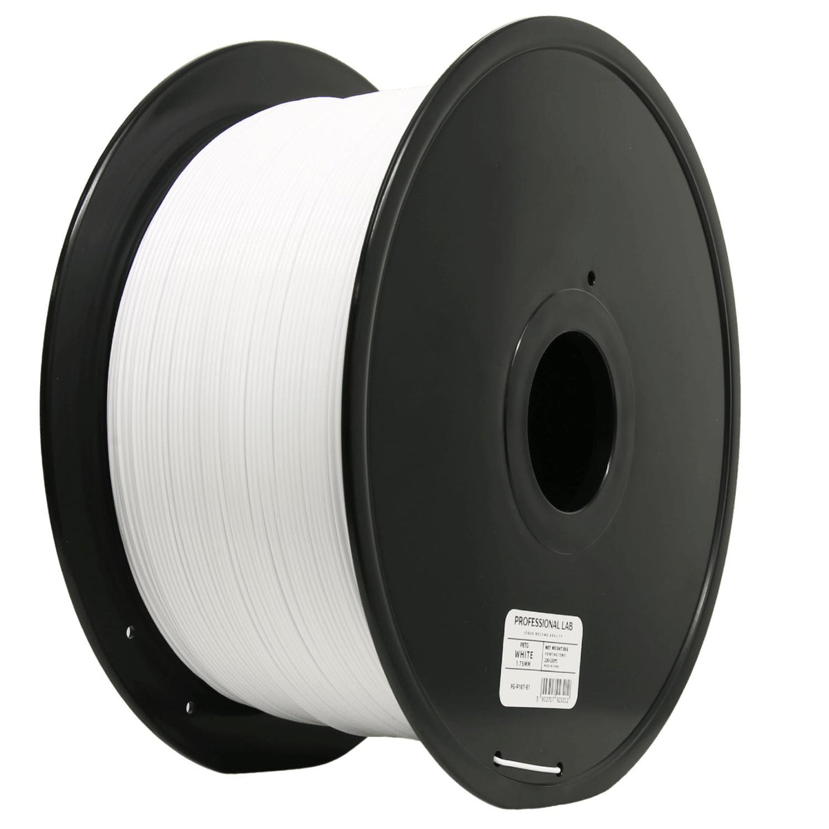 Spoel filament PETG wit 3 kg, Prof. Lab, 1,75 mm