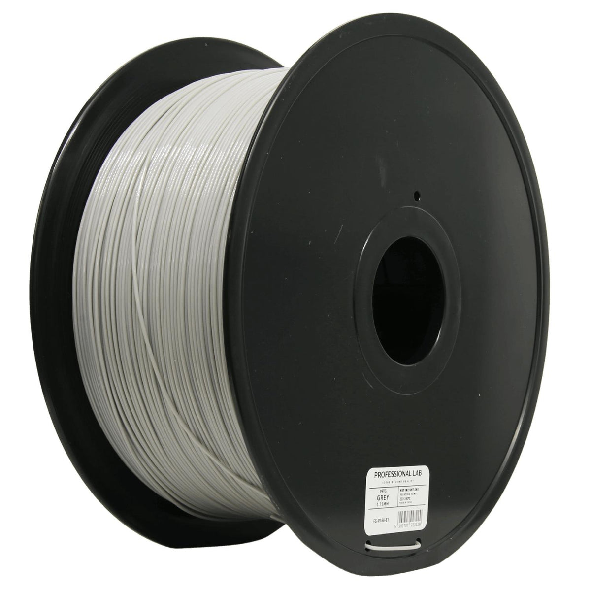 Spoel filament PETG grijs 3 kg, Prof. Lab, 1,75 mm