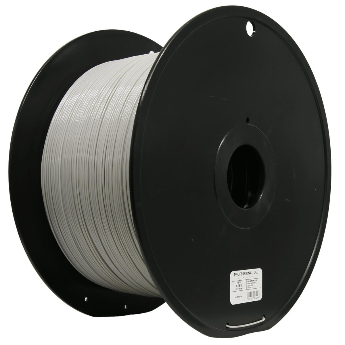 Spoel filament PETG grijs 5 kg, Prof. Lab, 1,75 mm