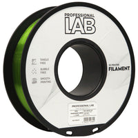 Filament PETG transparant groen | Prof. Lab