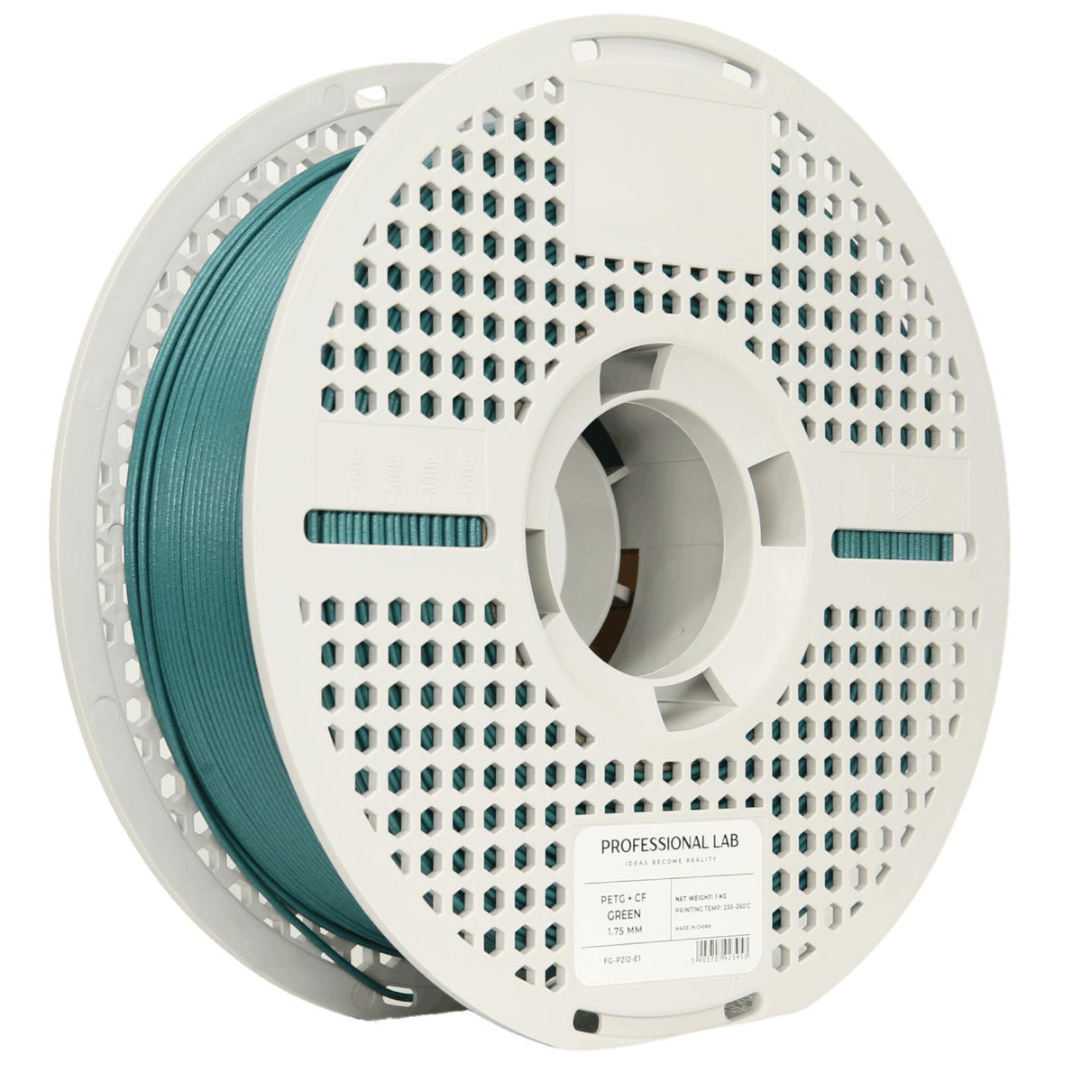 Spoel filament PETG-CF groen, Prof. Lab, 1,75 mm