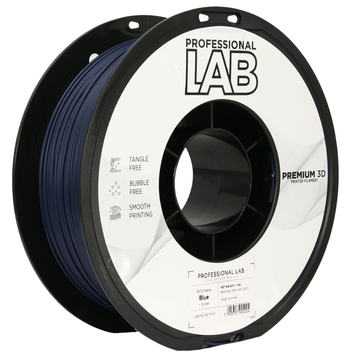 Spoel filament PETG mat blauw, Prof. Lab, 1,75 mm