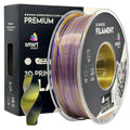 Spoel filament Silk PLA Tri Color zwart goud paars, Smart Print, 1,75 mm