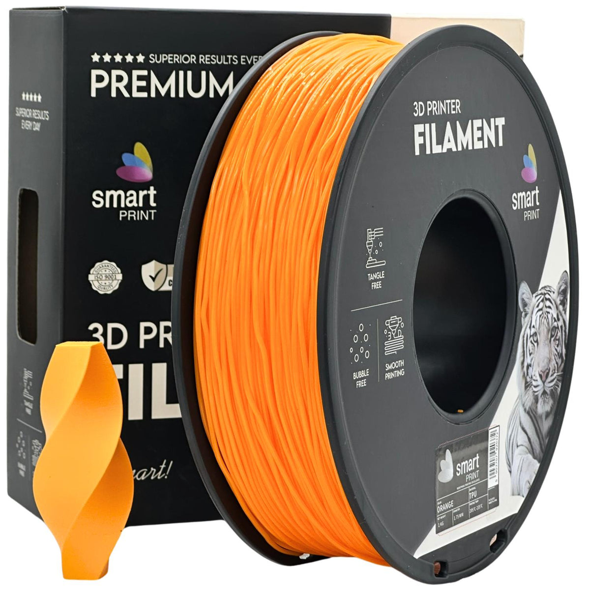Spoel filament TPU oranje, Smart Print, 1,75 mm