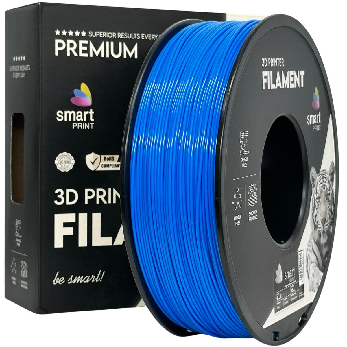 Spoel filament ASA blauw, Smart Print, 1,75 mm