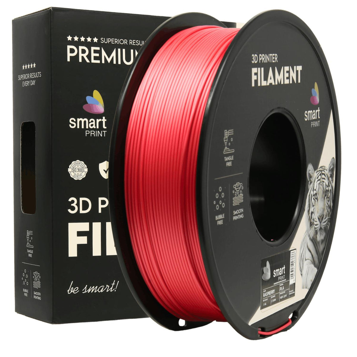 Spoel filament PLA framboos, Smart Print, 1,75 mm