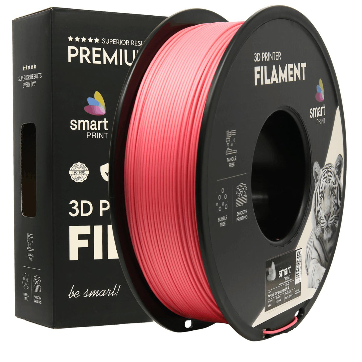Spoel filament PLA pastel framboos, Smart Print, 1,75 mm
