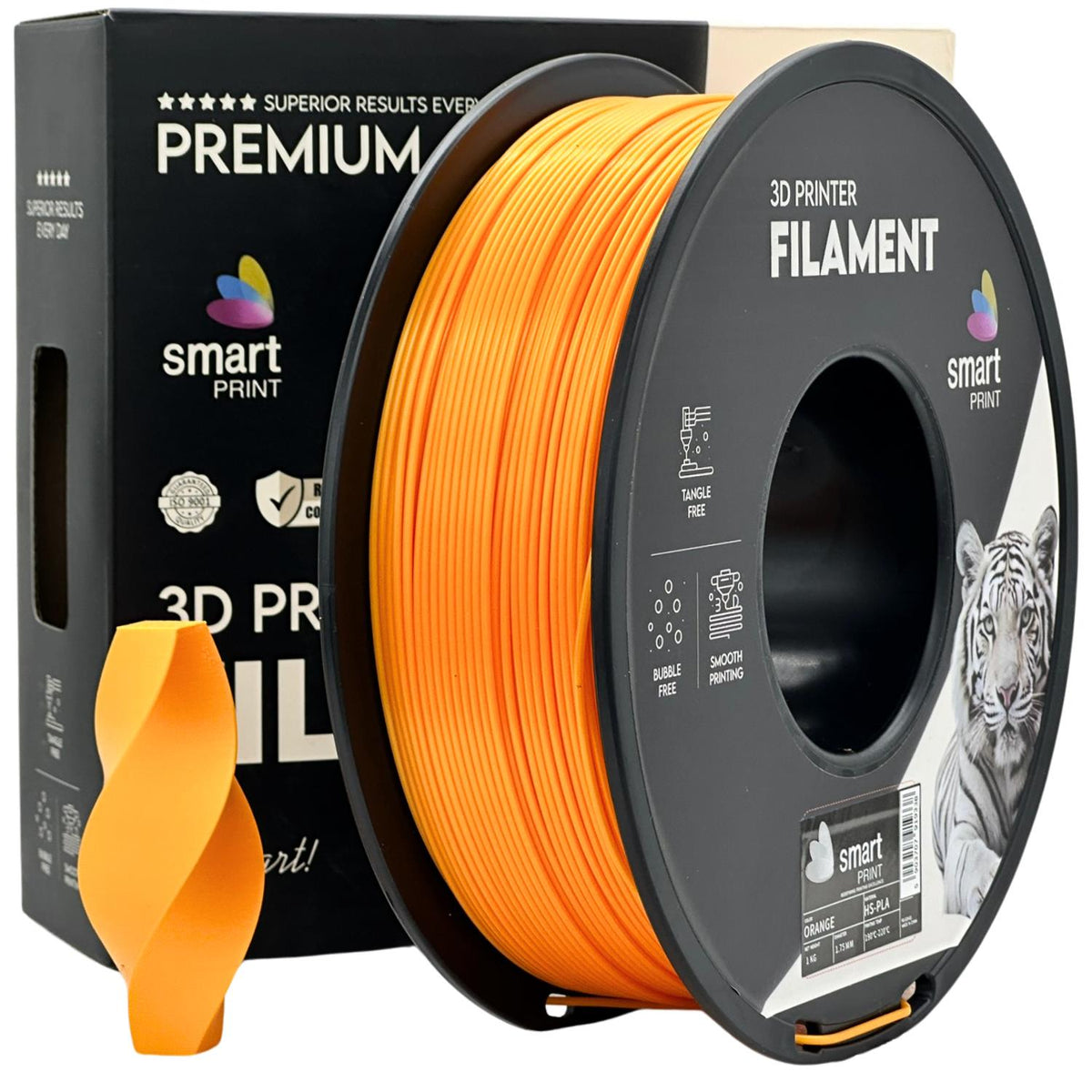 Spoel filament HS-PLA oranje, Smart Print, 1,75 mm