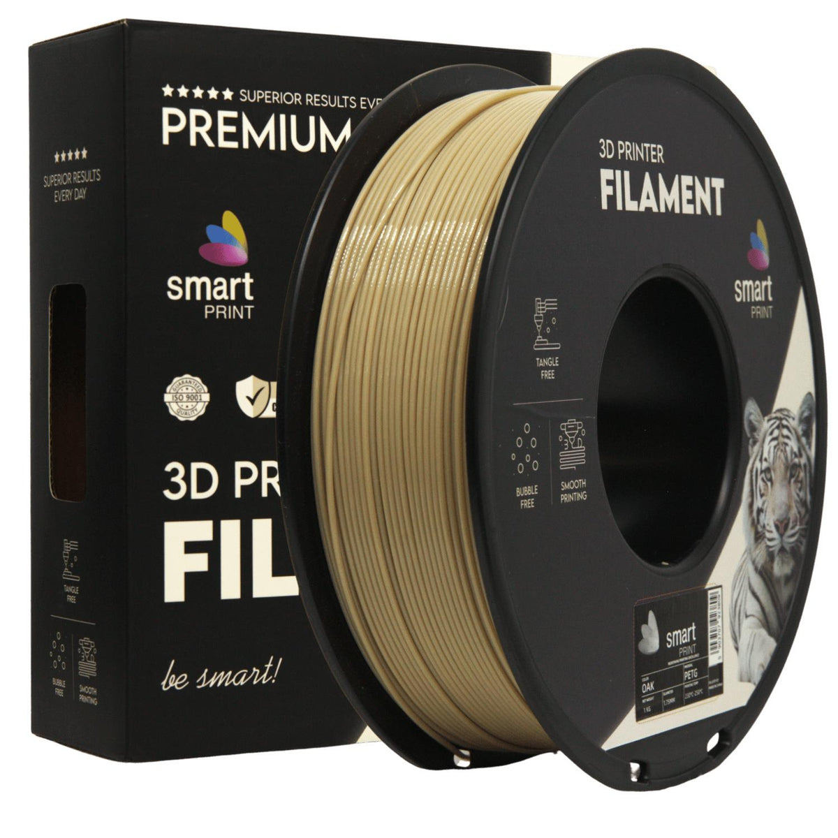 Spoel filament PETG eiken, Smart Print, 1,75 mm