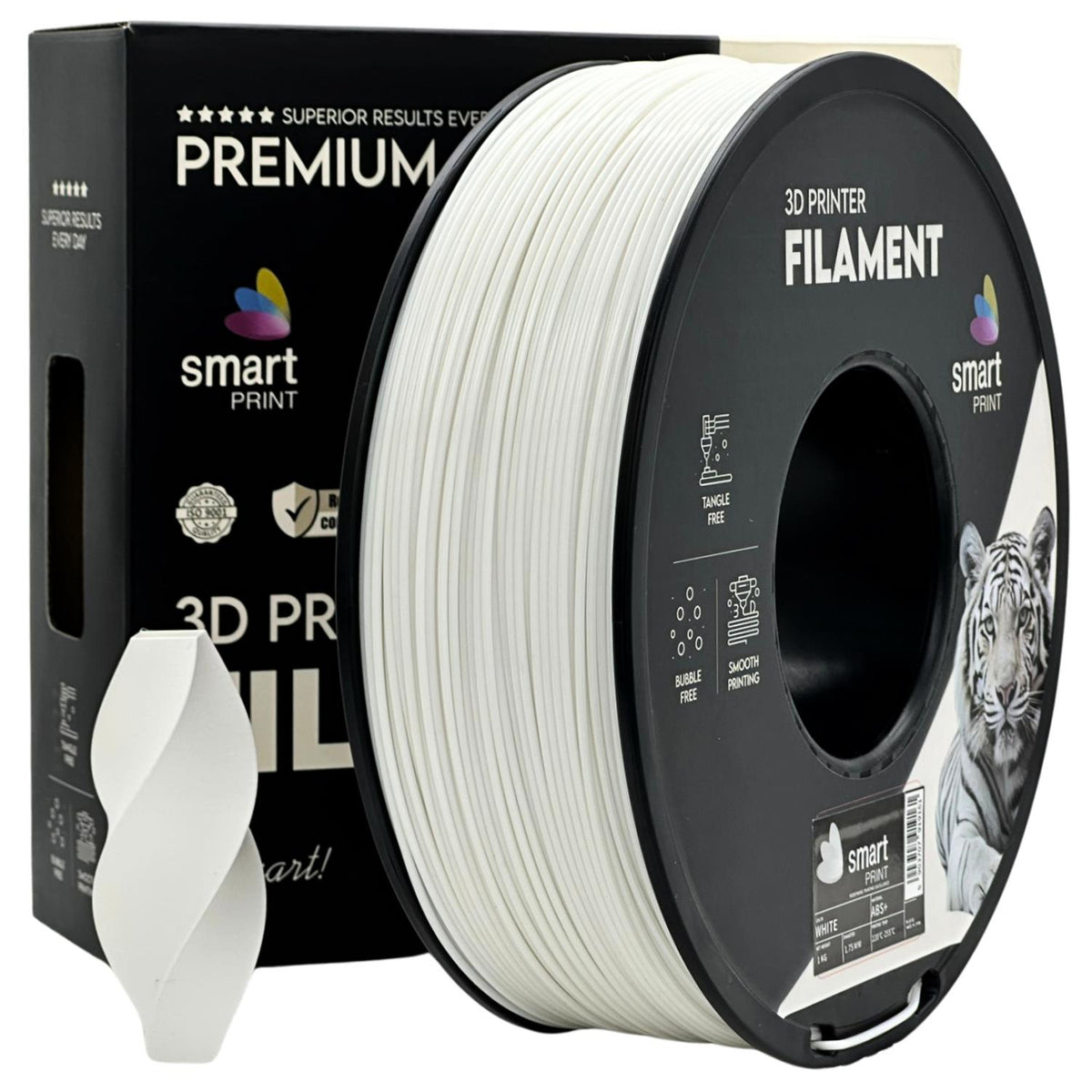 Spoel filament ABS+ wit, Smart Print, 1,75 mm