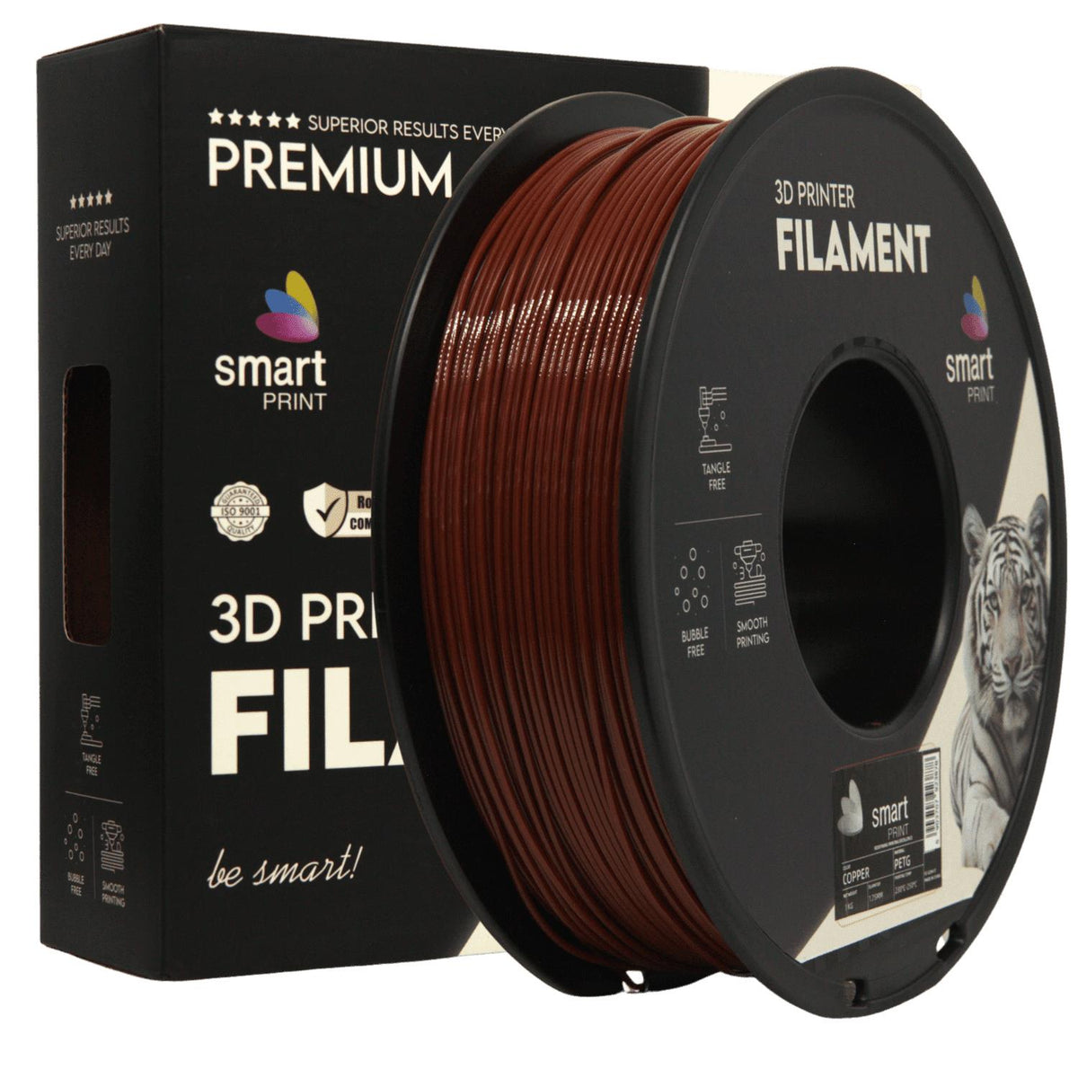 Spoel filament PETG koper, Smart Print, 1,75 mm
