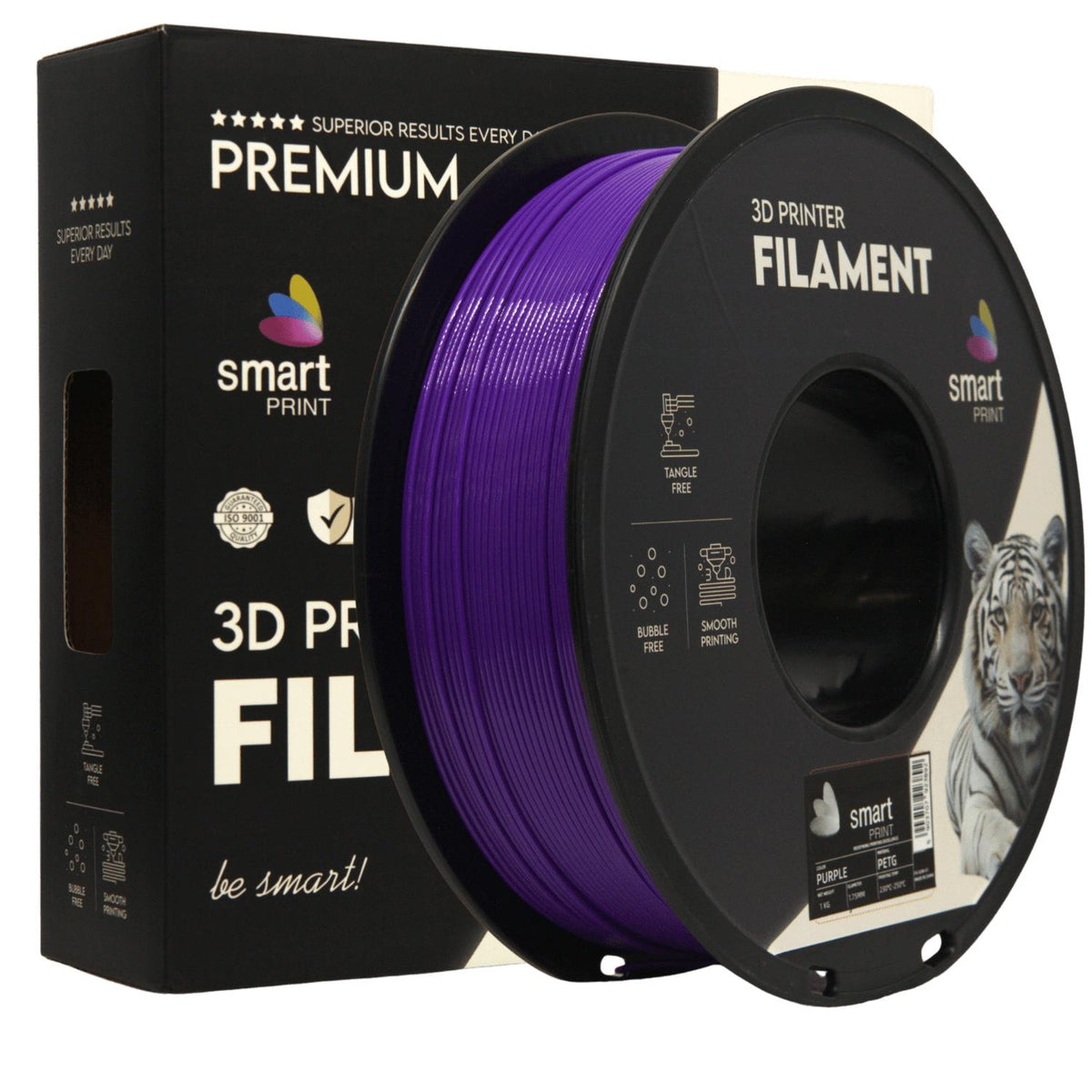 Spoel filament PETG paars, Smart Print, 1,75 mm