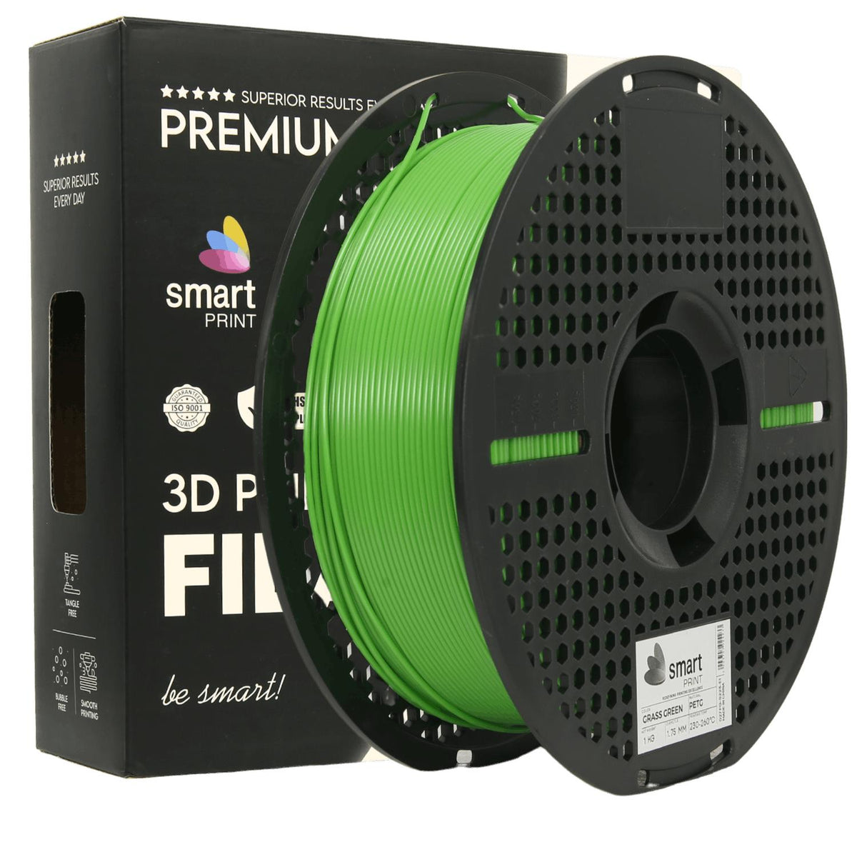 Spoel filament PETG grasgroen, Smart Print, 1,75 mm