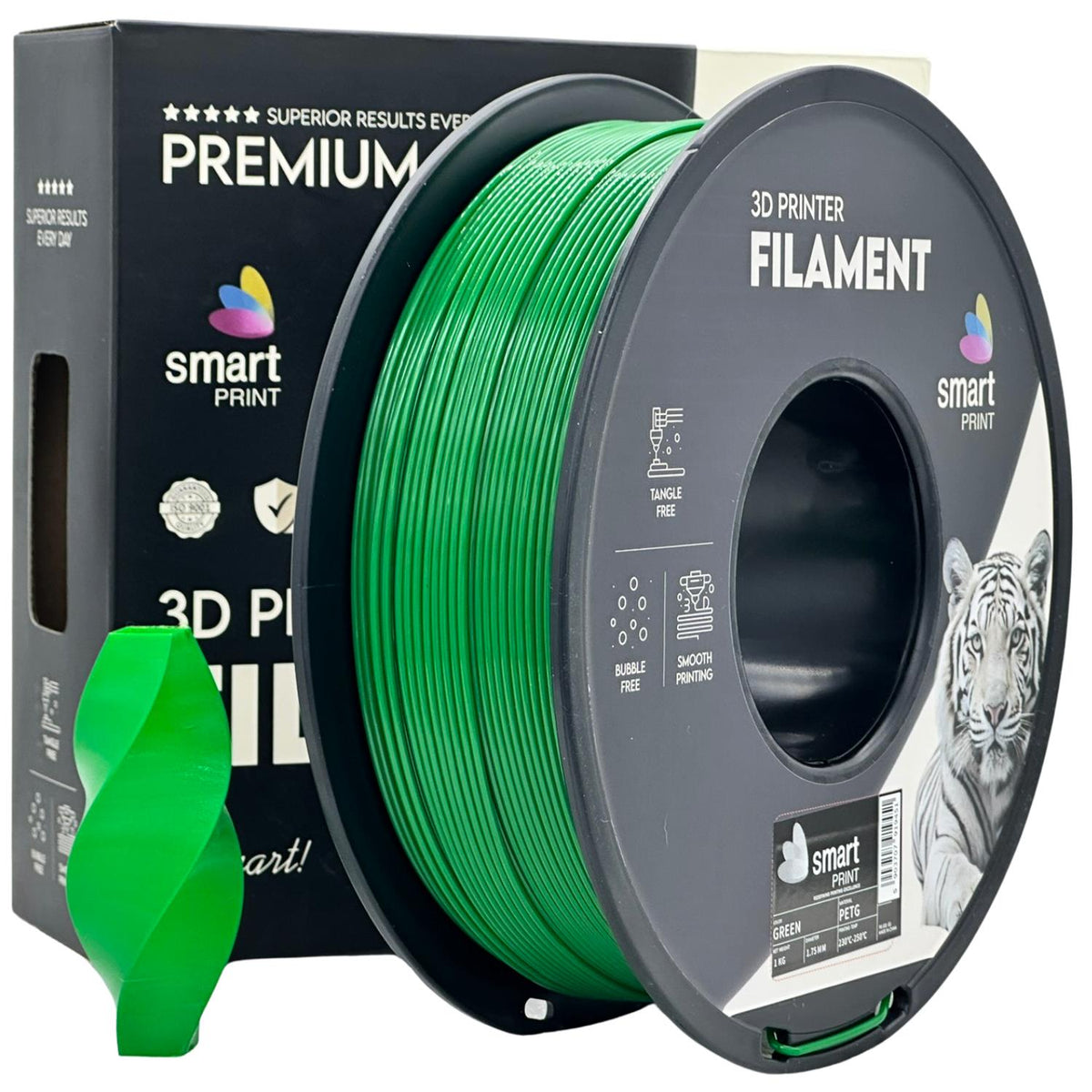 Spoel filament PETG groen, Smart Print, 1,75 mm