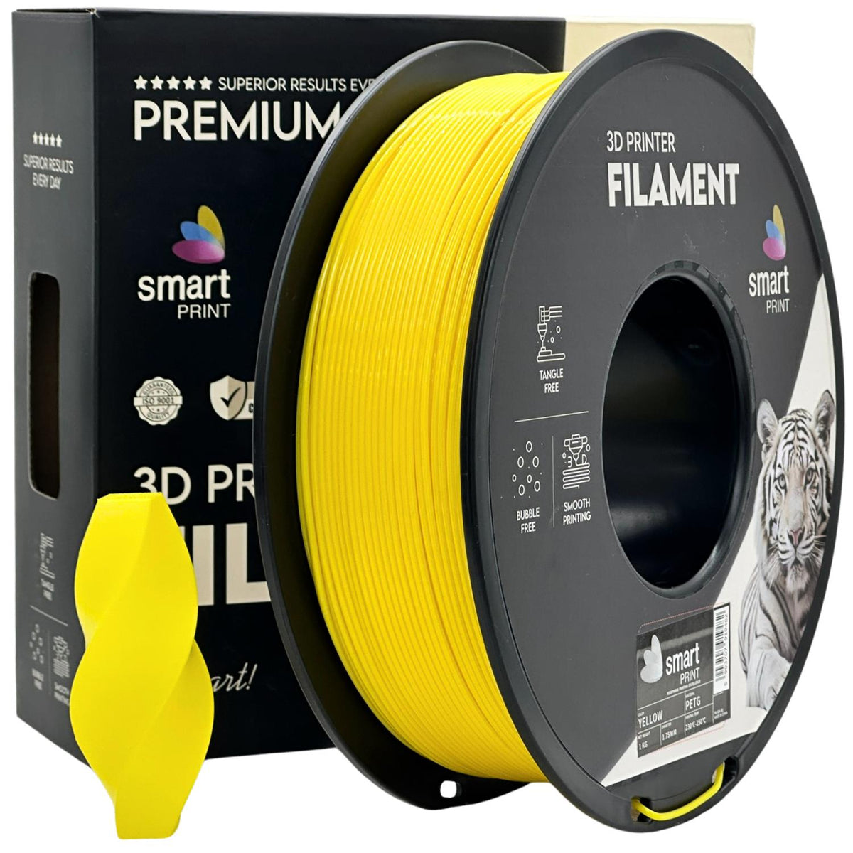 Spoel filament PETG geel, Smart Print, 1,75 mm