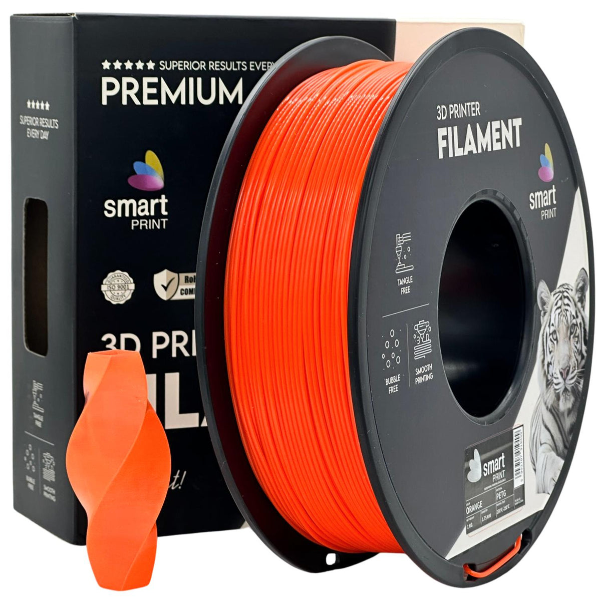 Spoel filament PETG oranje, Smart Print, 1,75 mm