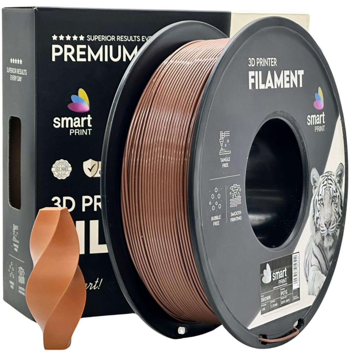 Spoel filament PETG bruin, Smart Print, 1,75 mm
