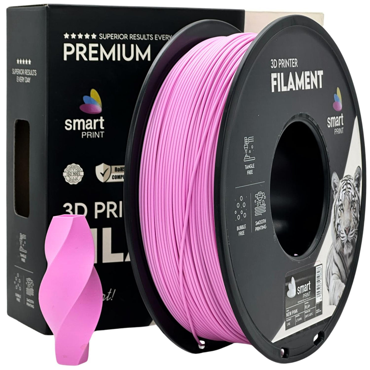 Spoel filament PLA+ roze, Smart Print, 1,75 mm