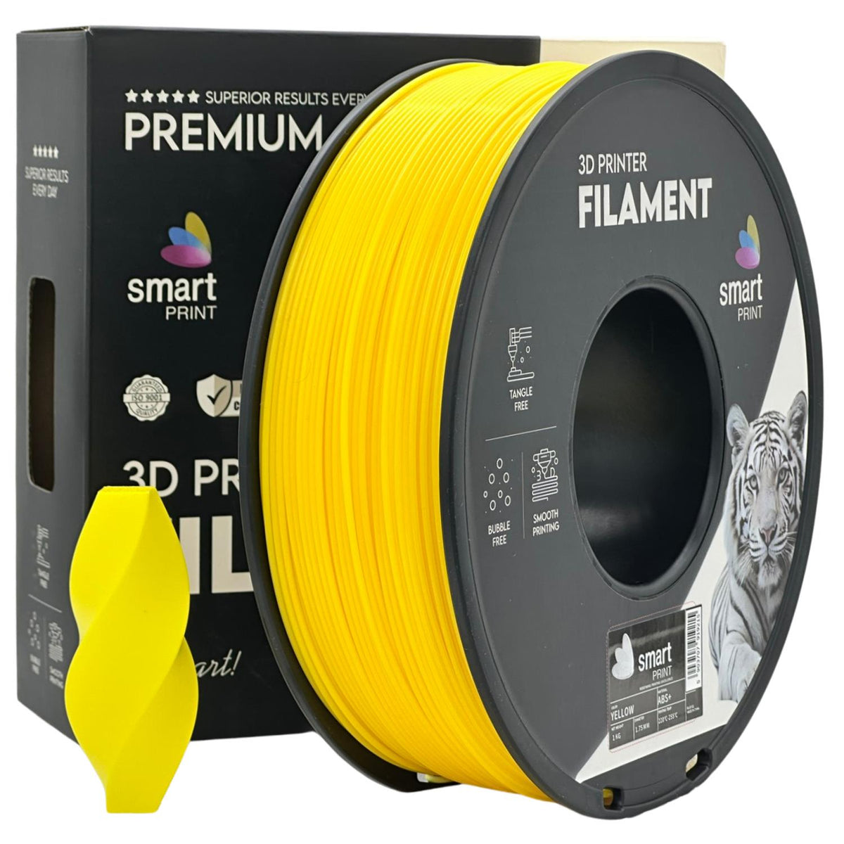 Spoel filament ABS+ geel, Smart Print, 1,75 mm