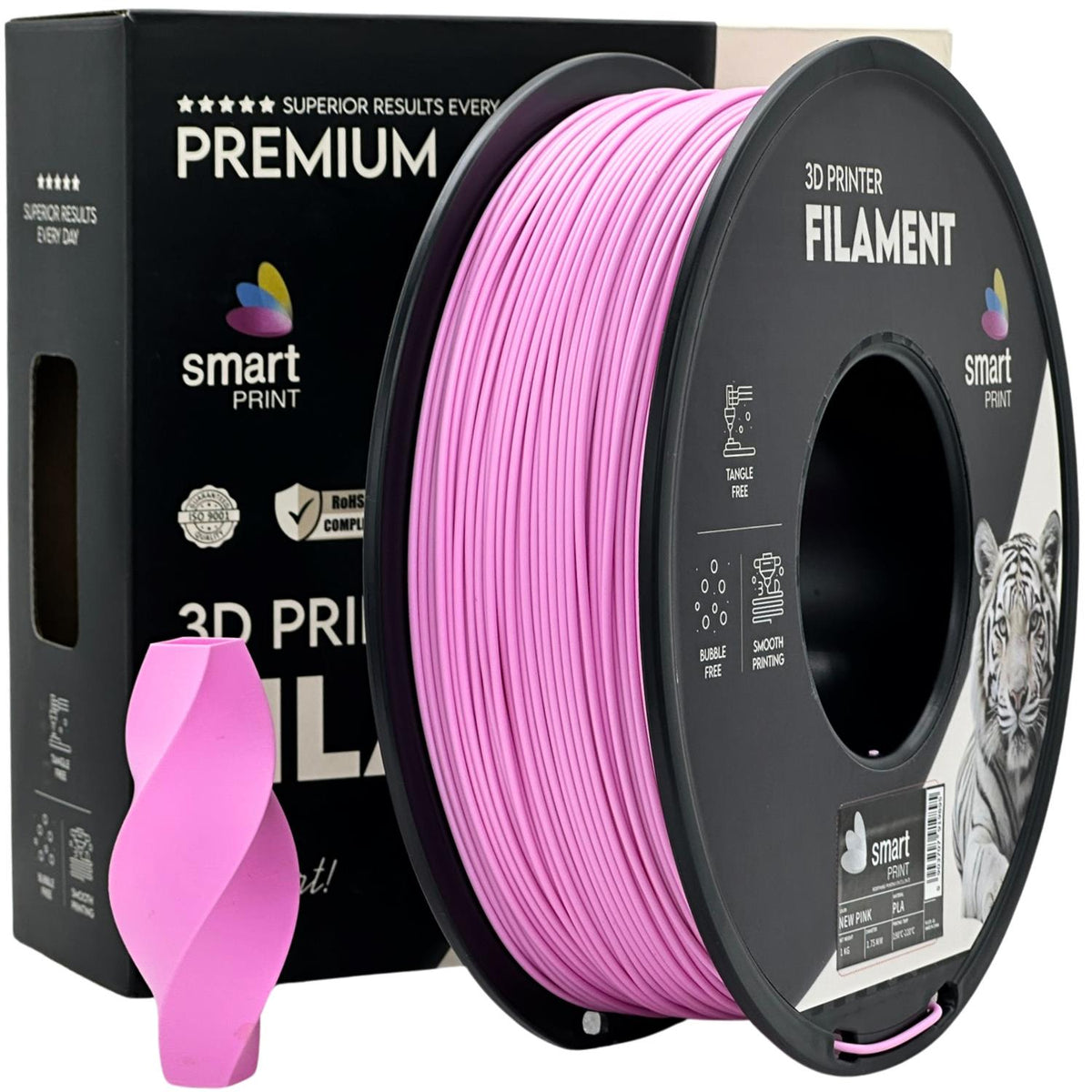 Spoel filament PLA roze, Smart Print, 1,75 mm