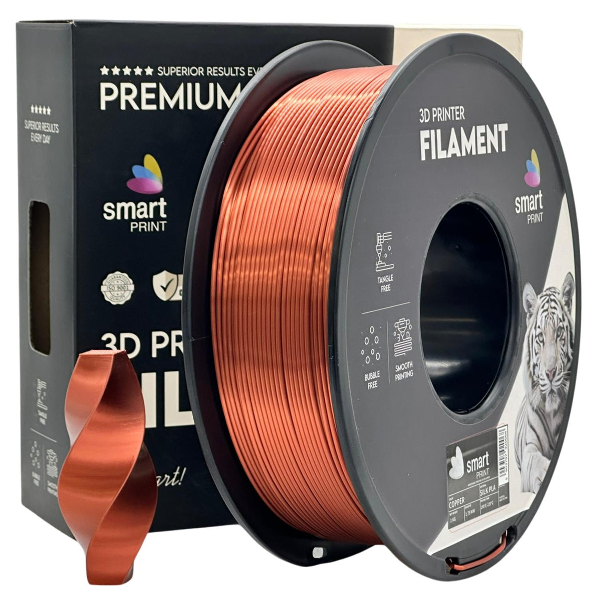 Spoel filament Silk PLA koper, Smart Print, 1,75 mm
