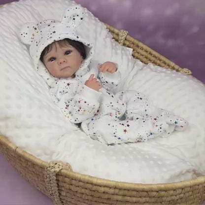45cm Lifelike Vinyl Body Short Hair Bettie Reborn Baby Girl