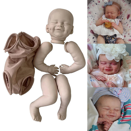 Kit per bambola reborn Cecilia da 19 pollici occhi chiusi non verniciati