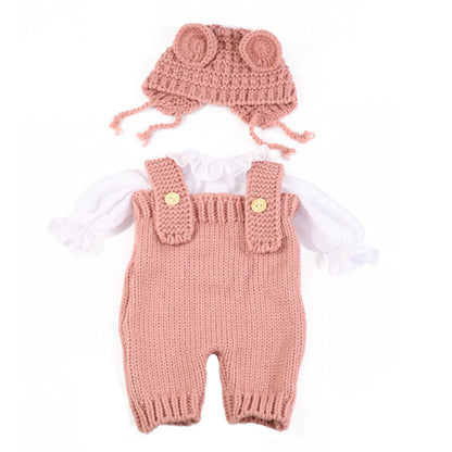 Vestiti per bambole Reborn lavorati a maglia in 3 pezzi per bambole Reborn da 22-24 pollici