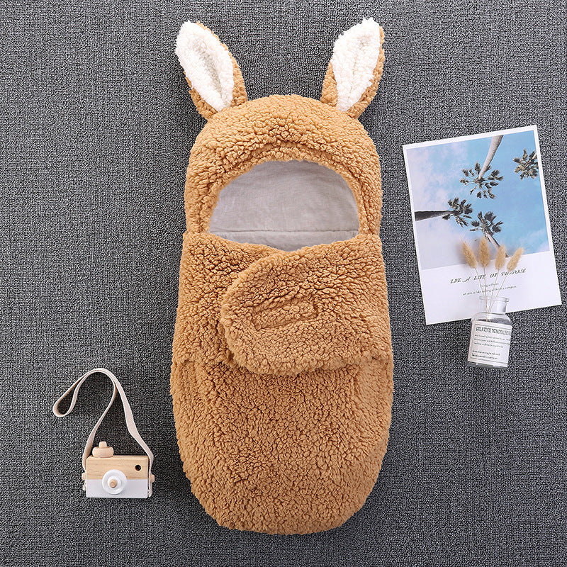 Sacco a pelo per bambini in peluche Grandi orecchie per bambole Reborn da 16-24 pollici
